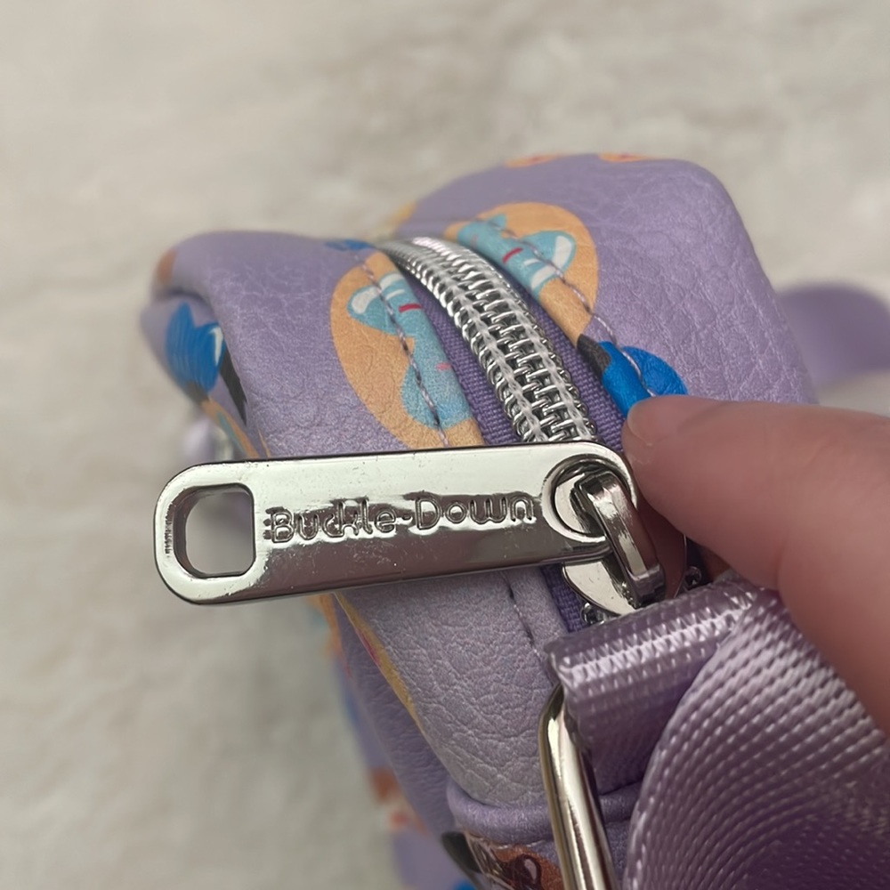 New Buckle Down Disney Purple Donut Crossbody Bag - Picture 5 of 7